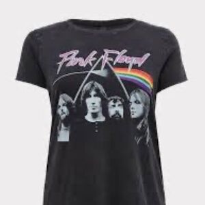 Torrid Black Pink Floyd Graphic Tee Size 00X